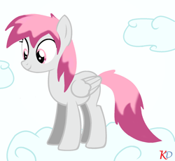 Size: 1508x1380 | Tagged: safe, artist:khaotixdreamfd, oc, oc only, pegasus, pony, cloud, solo