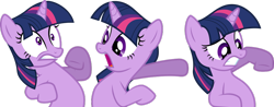 Size: 1024x403 | Tagged: safe, artist:kishmond, twilight sparkle, pony, unicorn, a canterlot wedding, female, freakout, mare, panic, simple background, solo, transparent background, vector