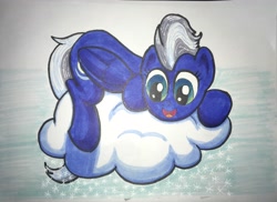 Size: 3776x2742 | Tagged: safe, artist:bbqninja501st, night glider, pony, advent calendar, cloud, snow, solo