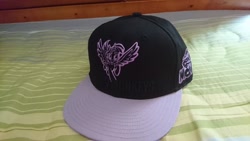 Size: 960x540 | Tagged: safe, twilight sparkle, twilight sparkle (alicorn), alicorn, my little pony: the movie, cap, hat, irl, photo