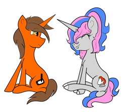 Size: 1126x1004 | Tagged: safe, artist:razorsketches, artist:whoovespon3, oc, oc only, oc:digital sketch, oc:razorsketches, pony, unicorn, collaboration, get, simple background, smiling, transparent background