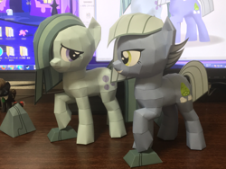 Size: 2016x1512 | Tagged: safe, artist:robi, limestone pie, marble pie, pony, craft, irl, papercraft, photo, rock