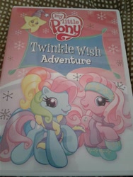 Size: 720x960 | Tagged: safe, pinkie pie (g3), rainbow dash (g3), pony, g3.5, twinkle wish adventure, dvd, dvd cover, irl, photo, twinkle wish