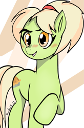 Size: 677x1033 | Tagged: safe, artist:klondike, granny smith, pony, the perfect pear, solo, young granny smith