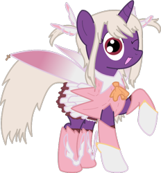 Size: 756x813 | Tagged: safe, artist:cheesedork, pony, unicorn, fate/kaleid liner prisma illya, fate/stay night, illyasviel von einzbern, magical girl, ponified, simple background, solo, transparent background