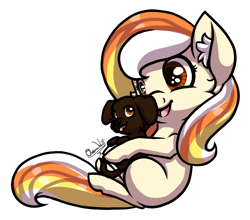 Size: 952x838 | Tagged: safe, artist:ombraniwolf, oc, oc only, oc:candy sweets, pony, cute, puppy, smiling