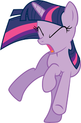 Size: 6519x9817 | Tagged: safe, artist:floppychiptunes, twilight sparkle, unicorn twilight, pony, unicorn, sonic rainboom (episode), absurd resolution, female, mare, open mouth, simple background, solo, transparent background, vector