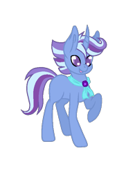 Size: 492x675 | Tagged: safe, artist:otakuchicky1, oc, oc only, pony, unicorn, female, magical lesbian spawn, offspring, one hoof raised, parent:starlight glimmer, parent:trixie, parents:startrix, raised hoof, simple background, solo, transparent background