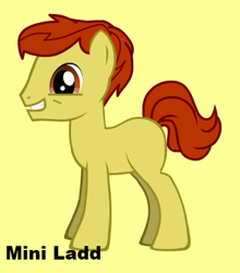 Size: 355x404 | Tagged: safe, artist:didgereethebrony, oc, oc only, oc:mini ladd, pony, pony creator, solo