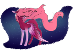 Size: 3505x2396 | Tagged: safe, artist:sweetmelon556, oc, oc only, pegasus, pony, colored wings, female, high res, mare, multicolored wings, solo, space