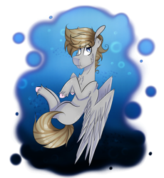 Size: 2020x2200 | Tagged: safe, artist:bluefly10, oc, oc only, oc:digital dusk, pony, abstract background, solo, water