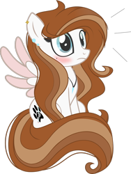 Size: 1600x2124 | Tagged: safe, artist:weekendroses, oc, oc only, pegasus, pony, colored wings, female, mare, multicolored wings, sitting, solo