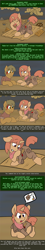 Size: 500x2775 | Tagged: safe, oc, oc only, oc:sierra scorch, oc:wanderlust, earth pony, pony, unicorn, fallout equestria, blood, clothes, cyoa, fallout, female, injured, male, stablequest, text