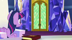 Size: 1280x720 | Tagged: safe, screencap, twilight sparkle, twilight sparkle (alicorn), alicorn, pony, not asking for trouble, prone, solo, twilight's castle