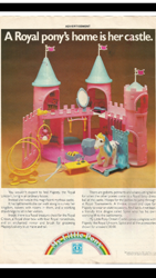 Size: 720x1280 | Tagged: safe, majesty, spike (g1), comic:my little pony (g1), g1, advertisement, dream castle