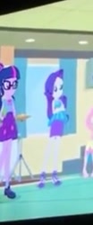 Size: 225x540 | Tagged: safe, screencap, fluttershy, rarity, sci-twi, twilight sparkle, better together, equestria girls, overpowered (equestria girls), cropped, glasses, offscreen character