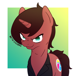 Size: 1024x1024 | Tagged: safe, artist:betovickers, oc, oc only, oc:lofty dye, pony, solo