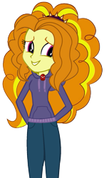 Size: 373x608 | Tagged: safe, artist:trixiesparkle63, adagio dazzle, equestria girls, rainbow rocks, adoragio, clothes, cute, hoodie, pants, simple background, smiling, solo, transparent background, when she smiles
