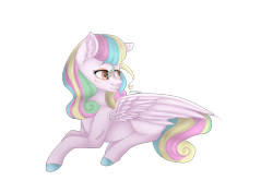 Size: 960x675 | Tagged: safe, artist:tinatina-8, oc, oc only, oc:andromeda magister, pegasus, pony, female, mare, prone, simple background, solo, transparent background, unshorn fetlocks