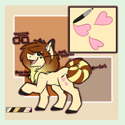 Size: 3000x3000 | Tagged: safe, artist:oddends, oc, oc only, oc:katie, pony, cutie mark, female, glasses, mare