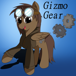 Size: 2000x2000 | Tagged: safe, artist:kickassking, oc, oc only, oc:gizmo gear, pegasus, pony