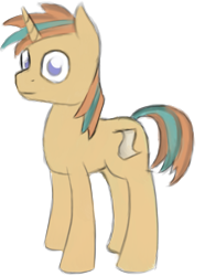 Size: 1249x1681 | Tagged: safe, artist:itsthinking, oc, oc only, oc:itsthinking, pony, unicorn, 2017 community collab, derpibooru community collaboration, looking at you, male, simple background, smiling, solo, stallion, transparent background