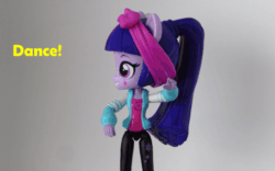 Size: 513x321 | Tagged: safe, artist:whatthehell!?, edit, twilight sparkle, equestria girls, animated, doll, equestria girls minis, eqventures of the minis, gif, irl, parody, photo, stop motion, toy