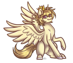 Size: 779x677 | Tagged: safe, artist:blitsazalisdash, oc, oc only, oc:prince lionel, alicorn, pony, alicorn oc, solo