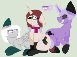 Size: 1904x1404 | Tagged: safe, artist:thegalaxyofmlp, oc, oc only, oc:galaxy, oc:goth, oc:ink