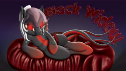 Size: 8000x4501 | Tagged: safe, artist:sloppyhooves, oc, oc only, absurd resolution, black widow, female, mare