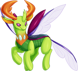 Size: 600x548 | Tagged: safe, artist:fizzy-dog, thorax, changedling, changeling, king thorax, male, simple background, solo, transparent background