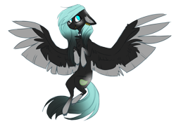 Size: 3000x2129 | Tagged: safe, artist:diaxmineowo, oc, oc only, pegasus, pony, chest fluff, choker, ear fluff, ear piercing, female, floppy ears, flying, looking up, mare, piercing, simple background, smiling, spread wings, transparent background, wings