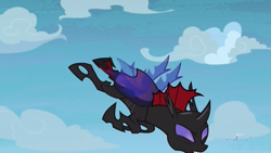 Size: 1366x768 | Tagged: safe, screencap, pharynx, changeling, to change a changeling, flying