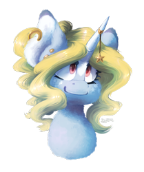 Size: 796x952 | Tagged: safe, artist:crownedspade, oc, oc only, pony, unicorn, bust, colored pupils, portrait, solo