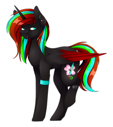 Size: 2241x2527 | Tagged: safe, artist:itsizzybel, oc, oc only, oc:nova, oc:novapop, alicorn, pony, 2019 community collab, colored wings, derpibooru community collaboration, female, high res, mare, multicolored wings, simple background, solo, transparent background