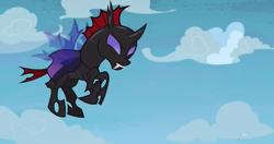 Size: 1366x722 | Tagged: safe, derpibooru import, screencap, pharynx, changeling, to change a changeling