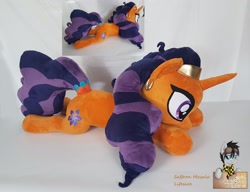 Size: 3668x2816 | Tagged: safe, artist:epicrainbowcrafts, saffron masala, pony, high res, irl, life size, photo, plushie, solo