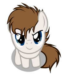 Size: 3500x4150 | Tagged: safe, artist:rsa.fim, part of a set, oc, oc only, oc:crash bash, earth pony, pony, badumsquish's kitties, looking at you, male, mexican, simple background, smiling, stallion, tiny, tiny ponies, transparent background, vector