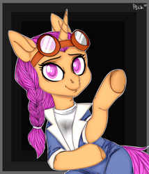 Size: 3000x3500 | Tagged: artist needed, safe, oc, oc only, oc:copper sparks, pony, coveralls, goggles