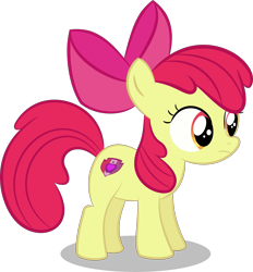 Size: 2323x2500 | Tagged: safe, artist:perplexedpegasus, apple bloom, earth pony, pony, female, filly, simple background, solo, transparent background, vector