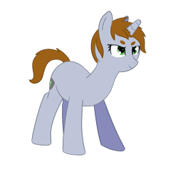 Size: 1195x1150 | Tagged: safe, artist:neuro, oc, oc only, oc:littlepip, pony, unicorn, fallout equestria, eyebrows, female, intense stare, mare, missing accessory, simple background, solo, transparent background