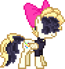 Size: 94x100 | Tagged: safe, artist:botchan-mlp, songbird serenade, pegasus, pony, my little pony: the movie, animated, bow, cute, desktop ponies, female, hair bow, mare, pixel art, simple background, solo, songbetes, sprite, transparent background