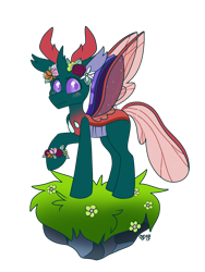 Size: 2400x3200 | Tagged: safe, artist:spindlespice, pharynx, changedling, changeling, to change a changeling, male, prince pharynx, simple background, solo, transparent background, vector