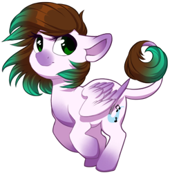 Size: 500x508 | Tagged: safe, artist:silentwulv, oc, oc only, oc:melody, pegasus, pony, chibi, female, mare, running, simple background, solo, transparent background