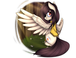 Size: 4200x3200 | Tagged: safe, artist:yeadatchantilly, oc, oc only, pegasus, pony, absurd resolution, clothes, female, mare, sitting, solo, spread wings, sweater