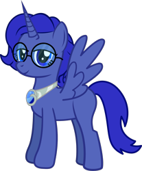 Size: 1317x1590 | Tagged: safe, artist:andrevus, oc, oc only, alicorn, pony, alicorn oc, description at source, glasses, jewelry, simple background, solo, transparent background