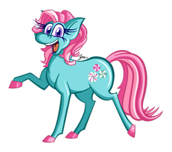 Size: 571x507 | Tagged: safe, artist:zerogravitybadger, minty, pony, g3, simple background, solo, transparent background