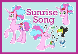 Size: 1679x1162 | Tagged: safe, artist:bakufoon, pony, g3, g3 to g4, generation leap, solo, sunrise song
