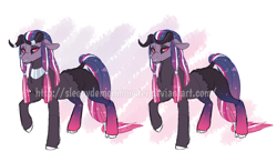 Size: 1024x597 | Tagged: safe, artist:frozensoulpony, artist:sleepydemonmonster, oc, oc:everest, pony, next generation, offspring, parent:lord tirek, parent:twilight sparkle, parents:twirek, tartarus