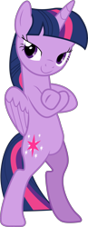 Size: 3862x9995 | Tagged: safe, artist:paganmuffin, twilight sparkle, twilight sparkle (alicorn), alicorn, pony, absurd resolution, bipedal, crossed hooves, female, fresh princess and friends' poses, fresh princess of friendship, pose, simple background, solo, the fresh prince of bel-air, transparent background